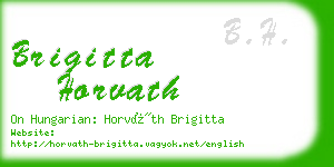 brigitta horvath business card